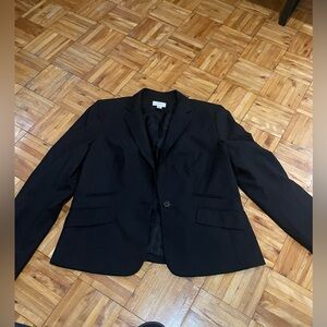 Loft Black blazer buttons on sleeves